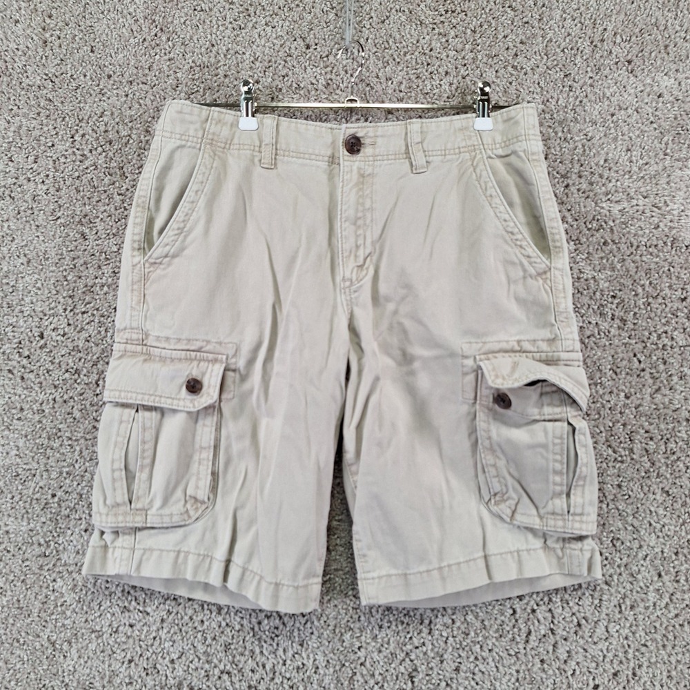 Urban Pipeline Shorts Mens 33 (Fits W34) Khaki Cargo Hits at Knee Utility Summer
